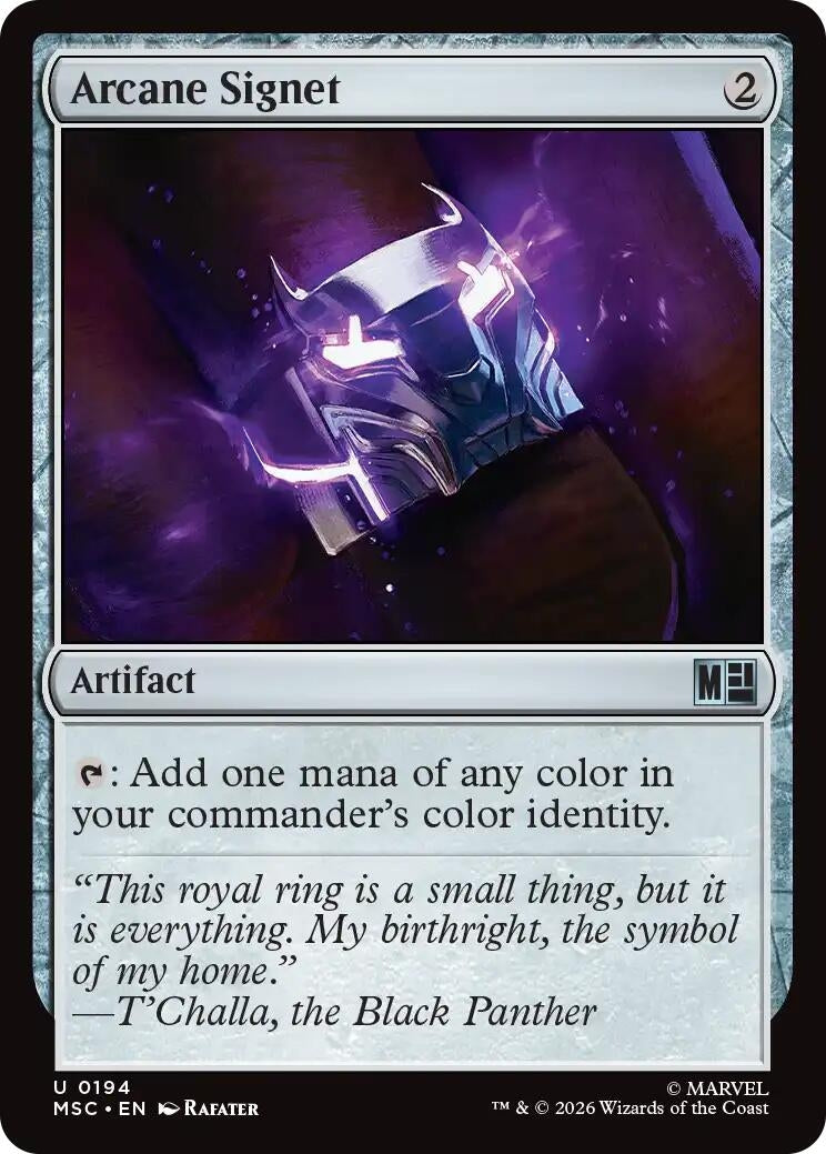 Image for Arcane Signet (0194) (194) (Commander: Marvel Super Heroes) - Magic: The Gathering