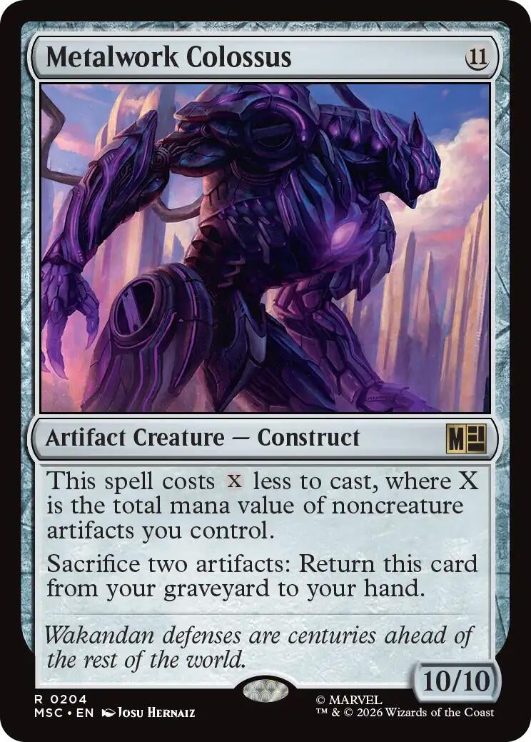 Image for Metalwork Colossus (204) (Commander: Marvel Super Heroes) - Magic: The Gathering