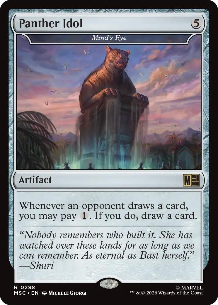 Image for Panther Idol - Mind's Eye (288) (Commander: Marvel Super Heroes) - Magic: The Gathering