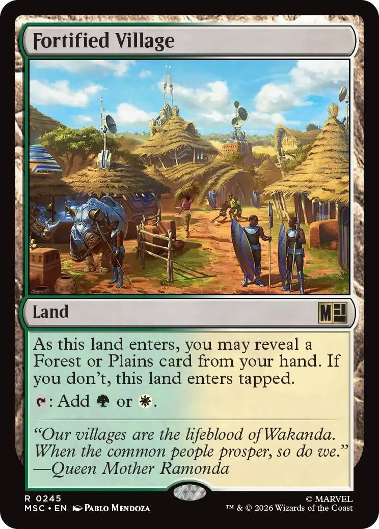 Image for Fortified Village (245) (Commander: Marvel Super Heroes) - Magic: The Gathering