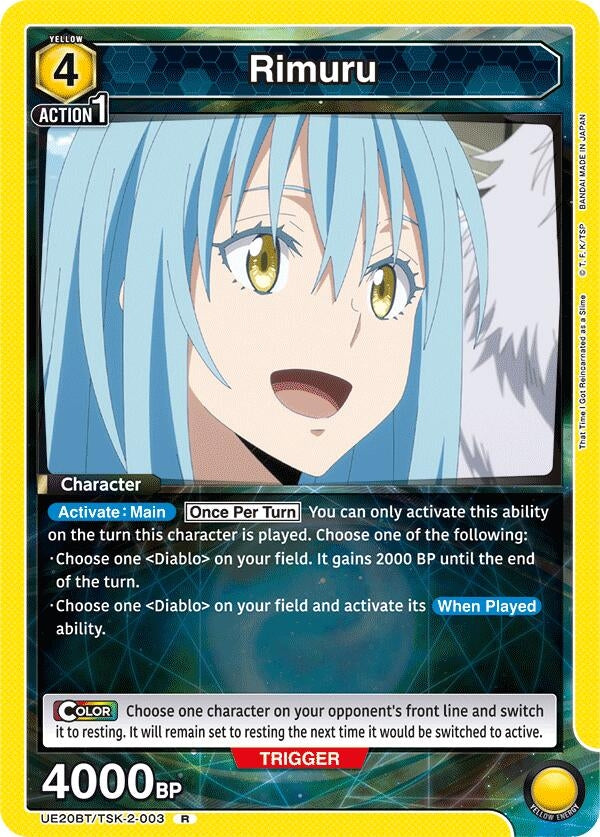 Image for Rimuru (003) (UE20BT/TSK-2-003) (UE20BT: That Time I Got Reincarnated as a Slime) - Union Arena