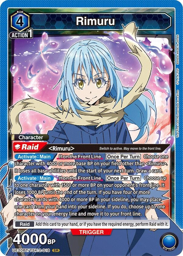 Image for Rimuru (018) (UE20BT/TSK-2-018) (UE20BT: That Time I Got Reincarnated as a Slime) - Union Arena