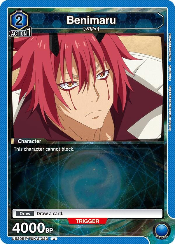 Image for Benimaru (022) (UE20BT/TSK-2-022) (UE20BT: That Time I Got Reincarnated as a Slime) - Union Arena