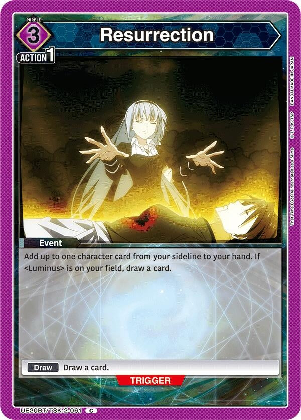 Image for Resurrection (UE20BT/TSK-2-061) (UE20BT: That Time I Got Reincarnated as a Slime) - Union Arena