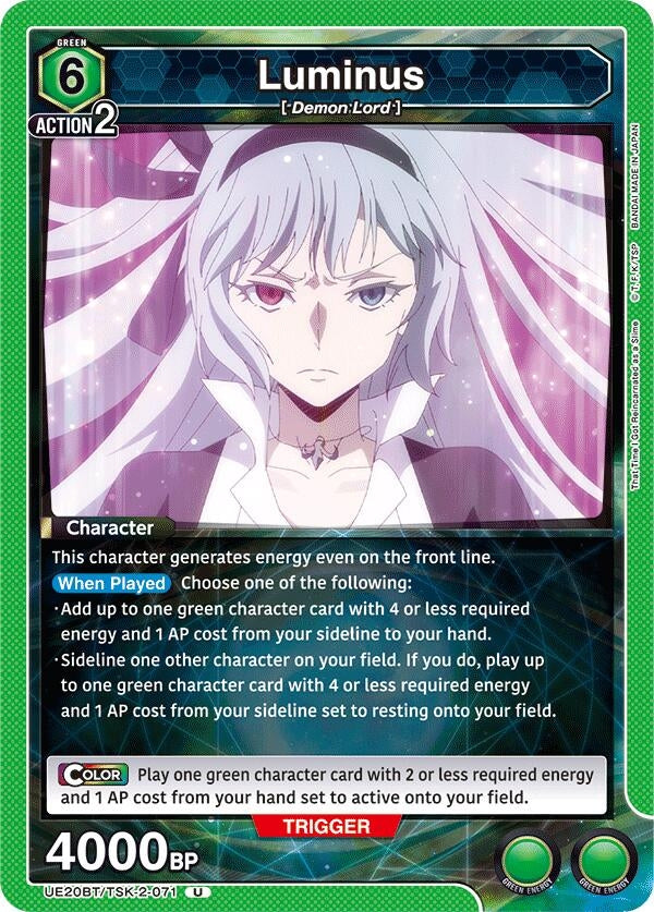Image for Luminus (071) (UE20BT/TSK-2-071) (UE20BT: That Time I Got Reincarnated as a Slime) - Union Arena
