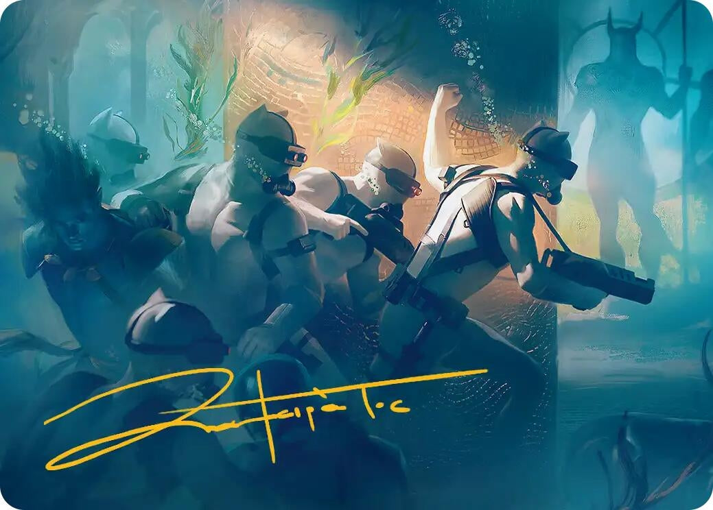 Image for Martial Coup Art Card (Gold-Stamped Signature) (39) (Art Series: Marvel Super Heroes) - Magic: The Gathering