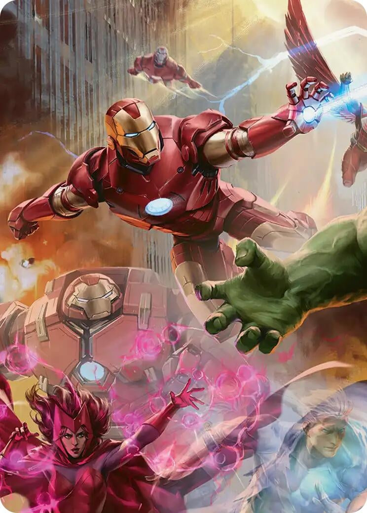 Image for Iron Man, Futurist Paragon Art Card (1) (Art Series: Marvel Super Heroes) - Magic: The Gathering