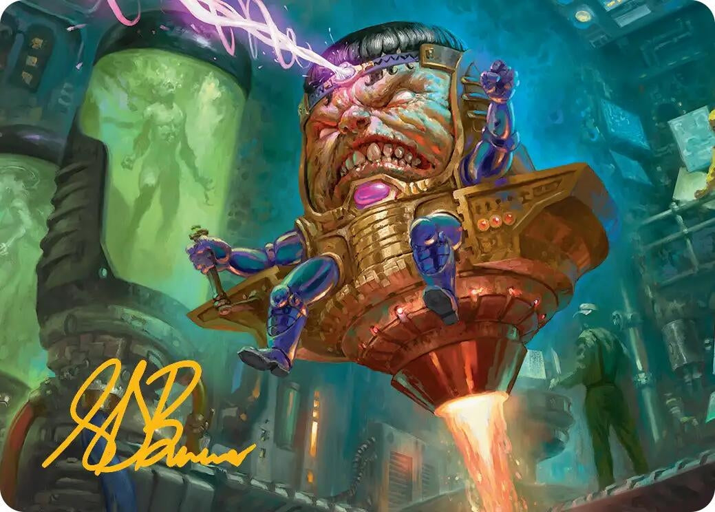 Image for M.O.D.O.K. Art Card (Gold-Stamped Signature) (9) (Art Series: Marvel Super Heroes) - Magic: The Gathering