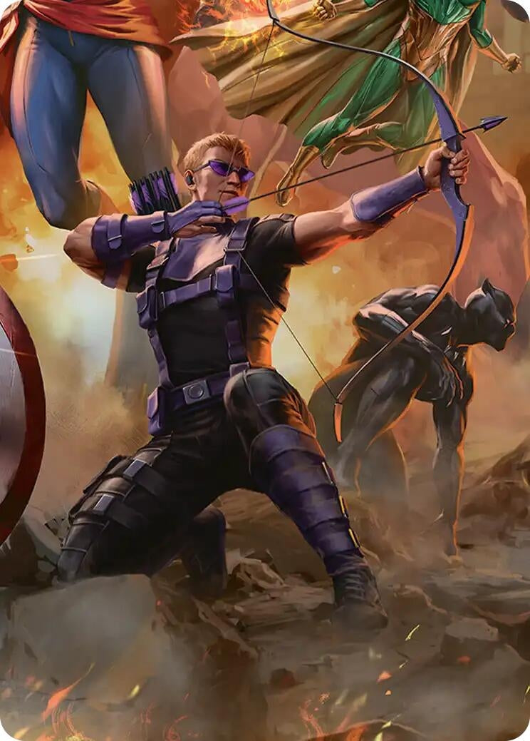 Image for Hawkeye, Trick Shot Art Card (6) (Art Series: Marvel Super Heroes) - Magic: The Gathering