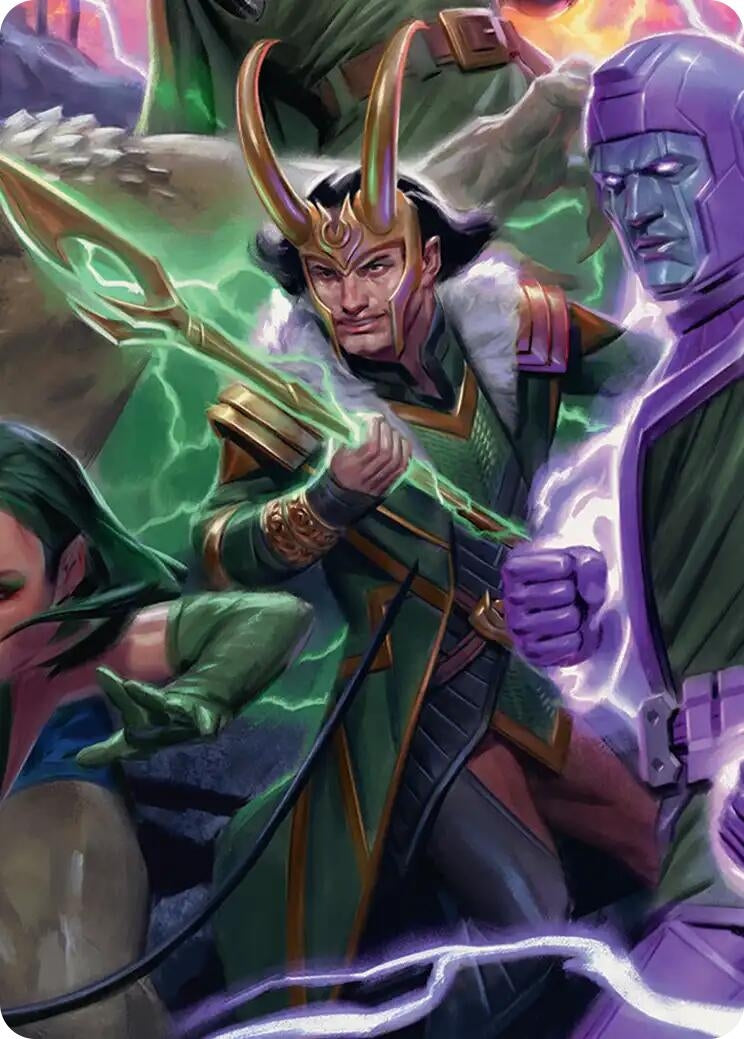 Image for Loki, God of Lies Art Card (12) (Art Series: Marvel Super Heroes) - Magic: The Gathering