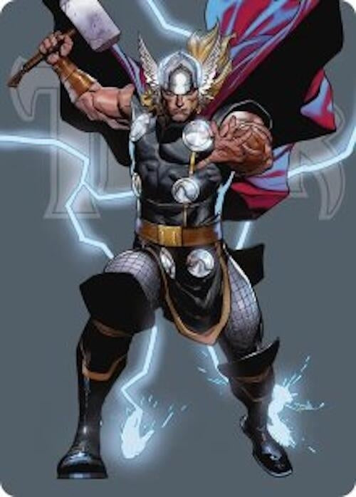 Image for Thor, God of Thunder Art Card (26) (Art Series: Marvel Super Heroes) - Magic: The Gathering