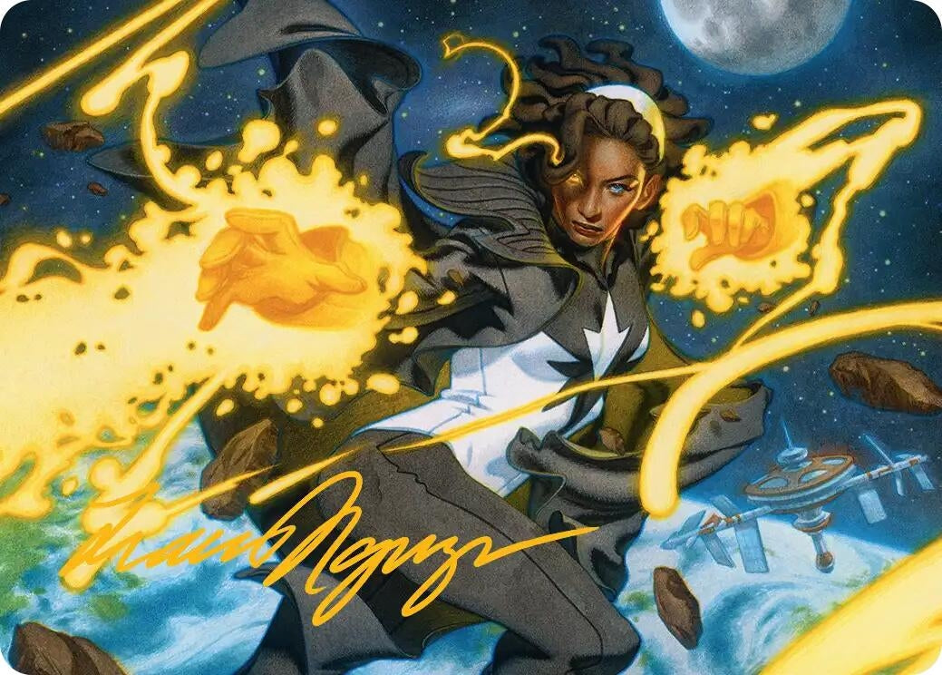 Image for Photon, Mighty Marvel Art Card (Gold-Stamped Signature) (34) (Art Series: Marvel Super Heroes) - Magic: The Gathering