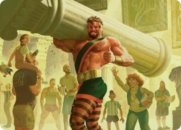 Image for Hercules, Prince of Power Art Card (13) (Art Series: Marvel Super Heroes) - Magic: The Gathering