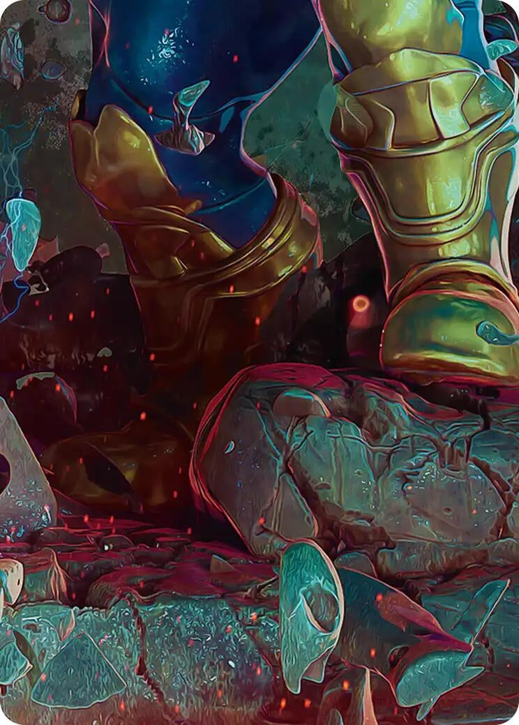 Image for Thanos, the Mad Titan Art Card (8/9) (8) (Art Series: Marvel Super Heroes) - Magic: The Gathering