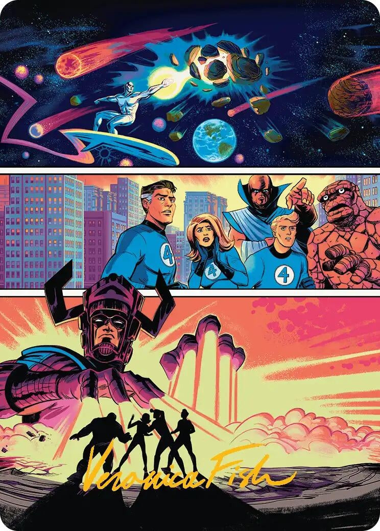 Image for The Coming of Galactus Art Card (Gold-Stamped Signature) (20) (Art Series: Marvel Super Heroes) - Magic: The Gathering