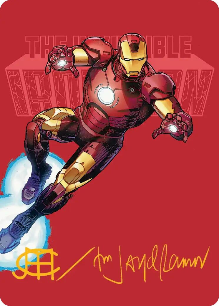 Image for The Invincible Iron Man Art Card (Gold-Stamped Signature) (29) (Art Series: Marvel Super Heroes) - Magic: The Gathering