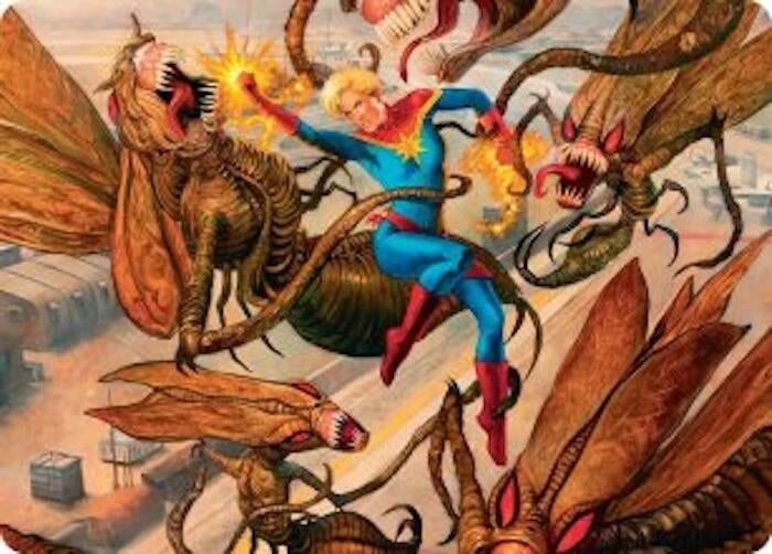 Image for Captain Marvel, Apex Avenger Art Card (36) (Art Series: Marvel Super Heroes) - Magic: The Gathering