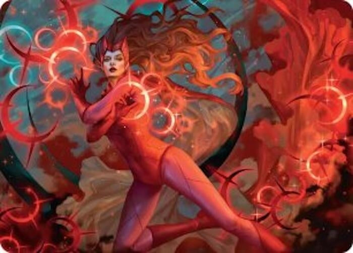 Image for Scarlet Witch, Chaotic Avenger Art Card (38) (Art Series: Marvel Super Heroes) - Magic: The Gathering