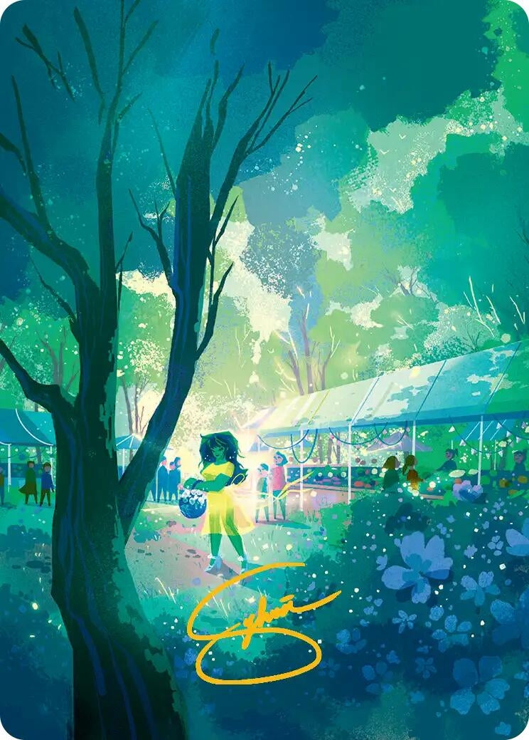 Image for Forest Art Card (Gold-Stamped Signature) (17) (Art Series: Marvel Super Heroes) - Magic: The Gathering