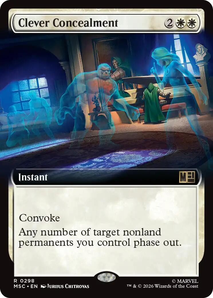 Image for Clever Concealment (Extended Art) (298) (Commander: Marvel Super Heroes) - Magic: The Gathering