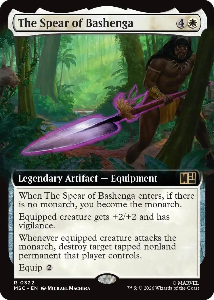Image for The Spear of Bashenga (Extended Art) (322) (Commander: Marvel Super Heroes) - Magic: The Gathering