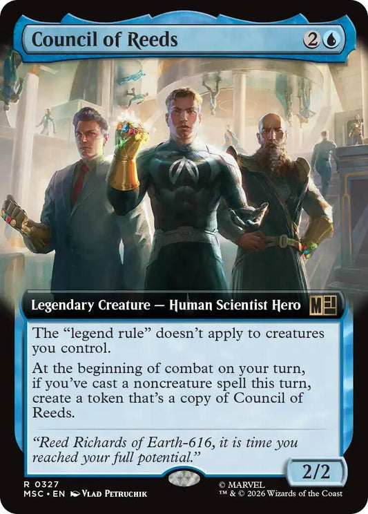 Image for Council of Reeds (Extended Art) (327) (Commander: Marvel Super Heroes) (MSC) - Magic: The Gathering