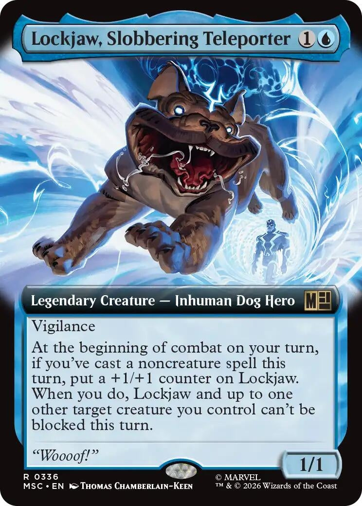 Image for Lockjaw, Slobbering Teleporter (Extended Art) (336) (Commander: Marvel Super Heroes) (MSC) - Magic: The Gathering