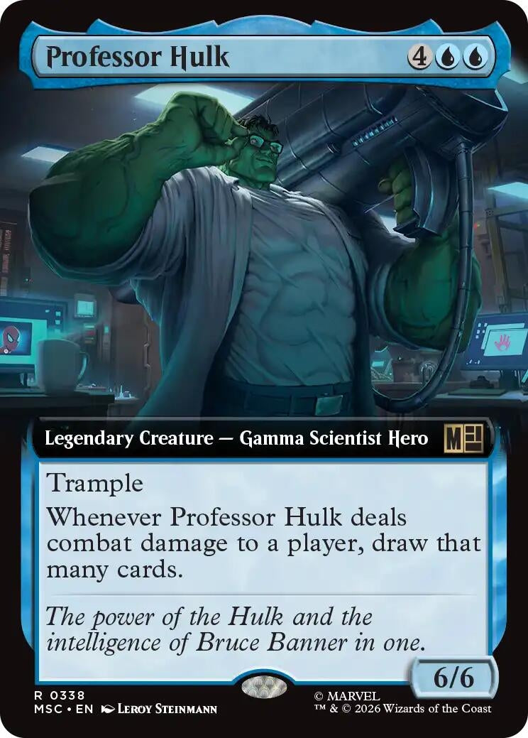 Image for Professor Hulk (Extended Art) (338) (Commander: Marvel Super Heroes) (MSC) - Magic: The Gathering