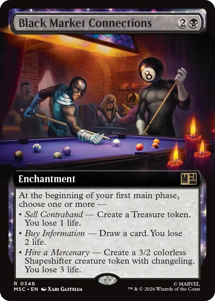 Image for Black Market Connections (Extended Art) (346) (Commander: Marvel Super Heroes) (MSC) - Magic: The Gathering