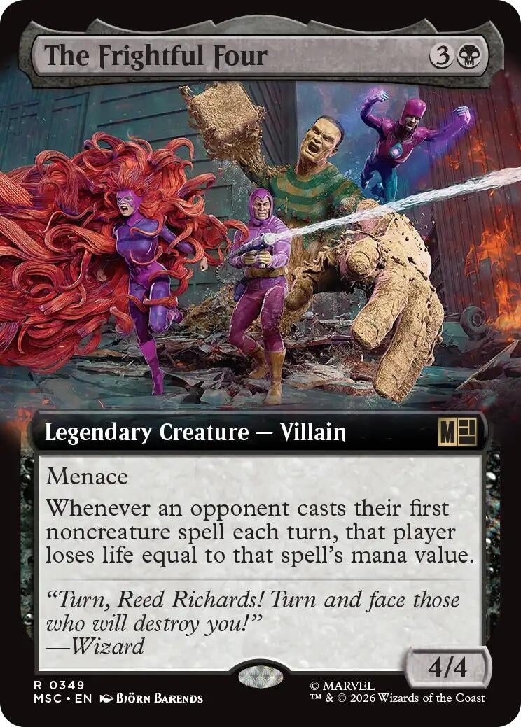 Image for The Frightful Four (Extended Art) (349) (Commander: Marvel Super Heroes) (MSC) - Magic: The Gathering
