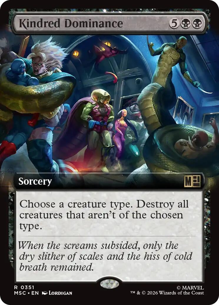 Image for Kindred Dominance (Extended Art) (351) (Commander: Marvel Super Heroes) (MSC) - Magic: The Gathering