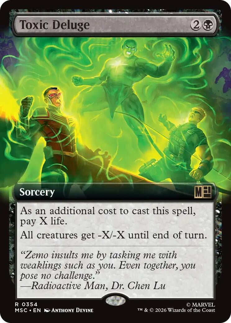 Image for Toxic Deluge (Extended Art) (354) (Commander: Marvel Super Heroes) (MSC) - Magic: The Gathering