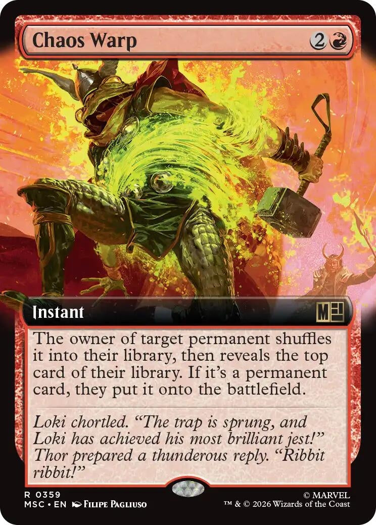 Image for Chaos Warp (Extended Art) (359) (Commander: Marvel Super Heroes) (MSC) - Magic: The Gathering