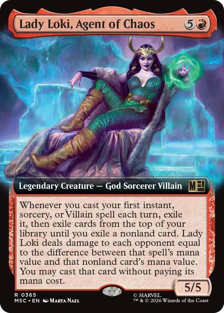Image for Lady Loki, Agent of Chaos (Extended Art) (365) (Commander: Marvel Super Heroes) (MSC) - Magic: The Gathering