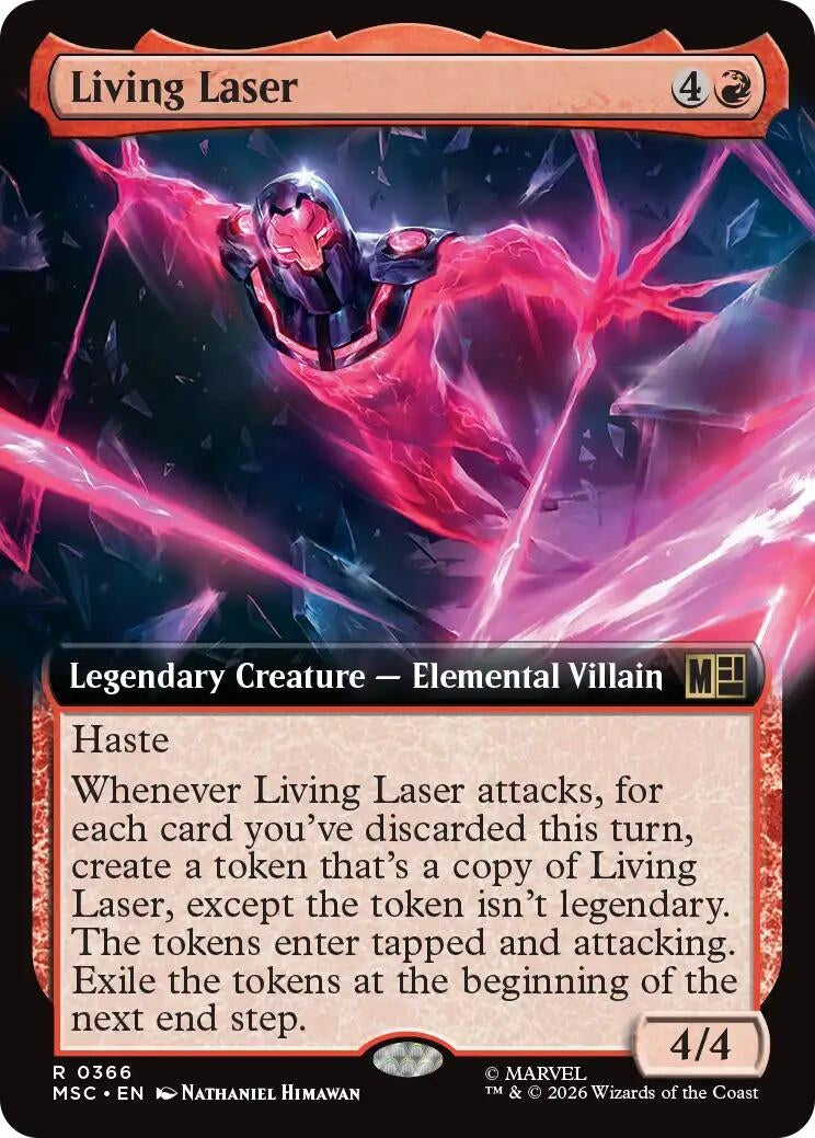 Image for Living Laser (Extended Art) (366) (Commander: Marvel Super Heroes) (MSC) - Magic: The Gathering