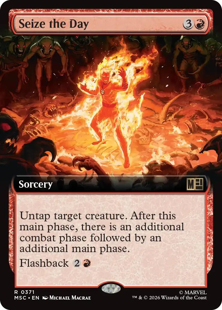 Image for Seize the Day (Extended Art) (371) (Commander: Marvel Super Heroes) (MSC) - Magic: The Gathering