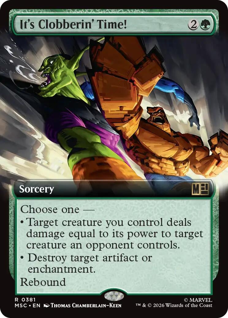 Image for It's Clobberin' Time! (Extended Art) (381) (Commander: Marvel Super Heroes) (MSC) - Magic: The Gathering