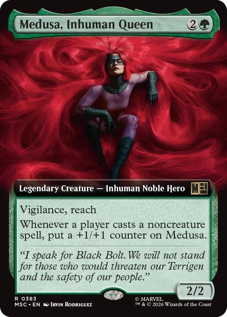 Image for Medusa, Inhuman Queen (Extended Art) (383) (Commander: Marvel Super Heroes) (MSC) - Magic: The Gathering
