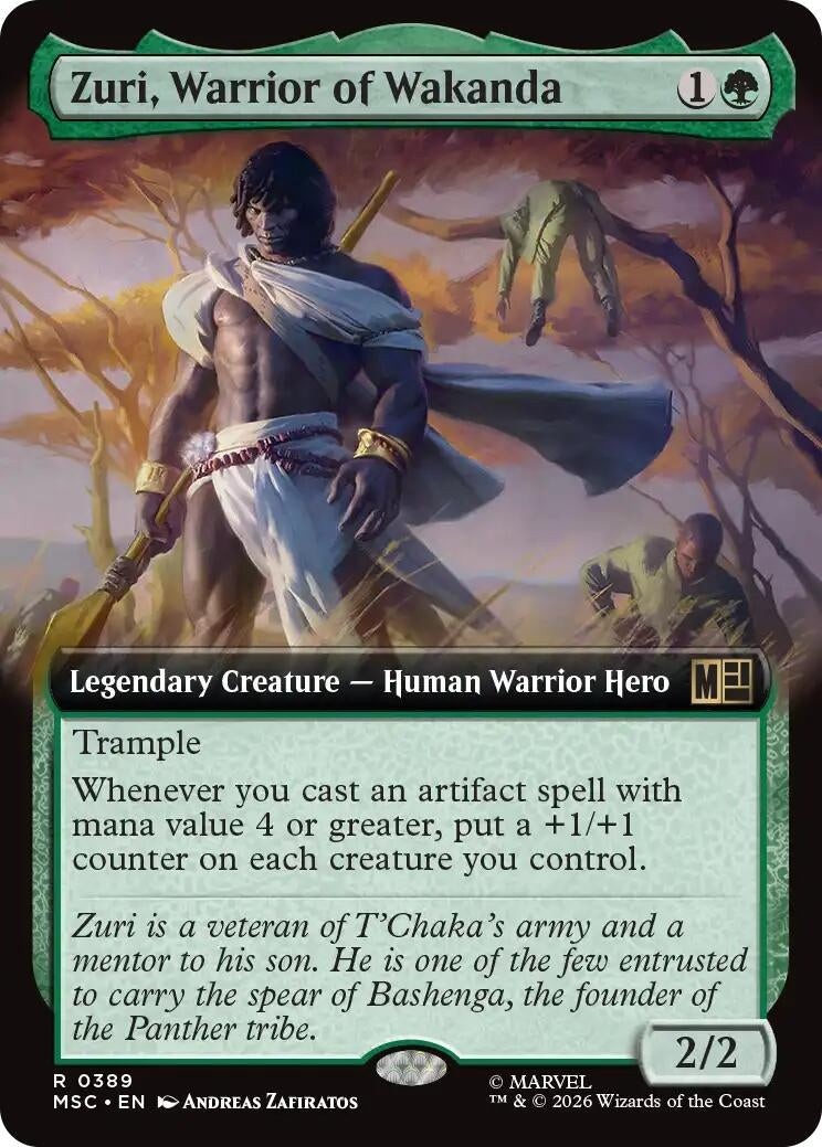 Image for Zuri, Warrior of Wakanda (Extended Art) (389) (Commander: Marvel Super Heroes) (MSC) - Magic: The Gathering