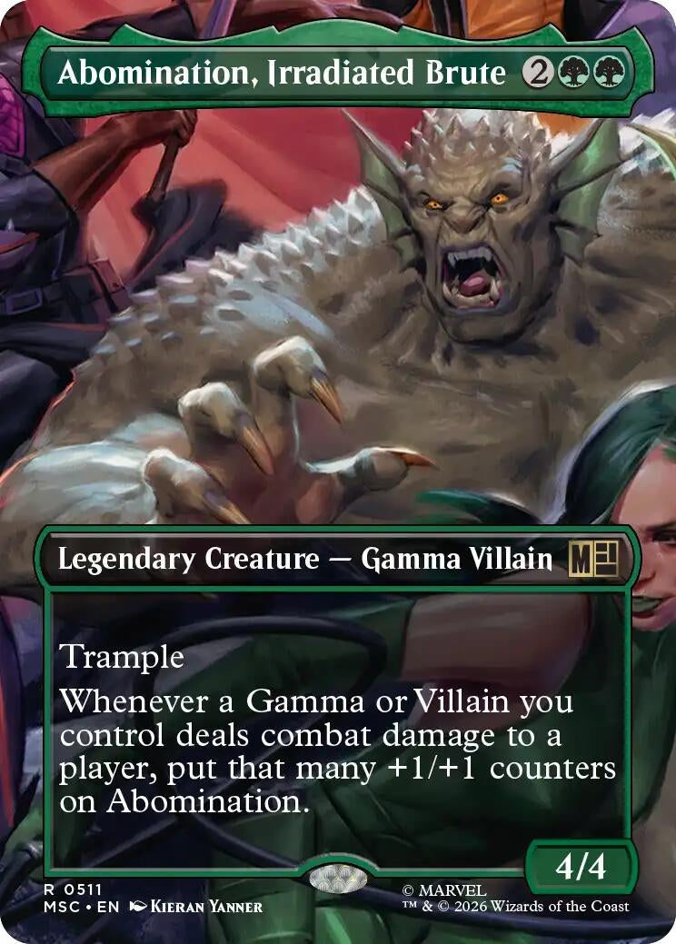 Image for Abomination, Irradiated Brute (Borderless) (511) (Commander: Marvel Super Heroes) (MSC) - Magic: The Gathering