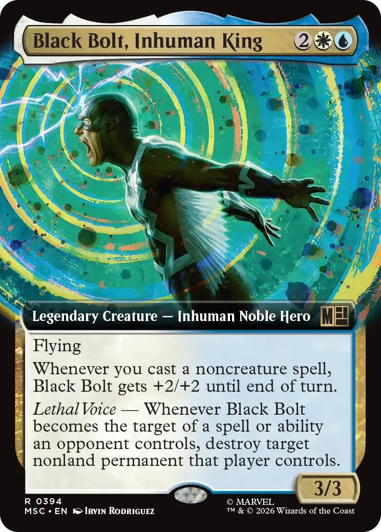 Image for Black Bolt, Inhuman King (Extended Art) (394) (Commander: Marvel Super Heroes) (MSC) - Magic: The Gathering