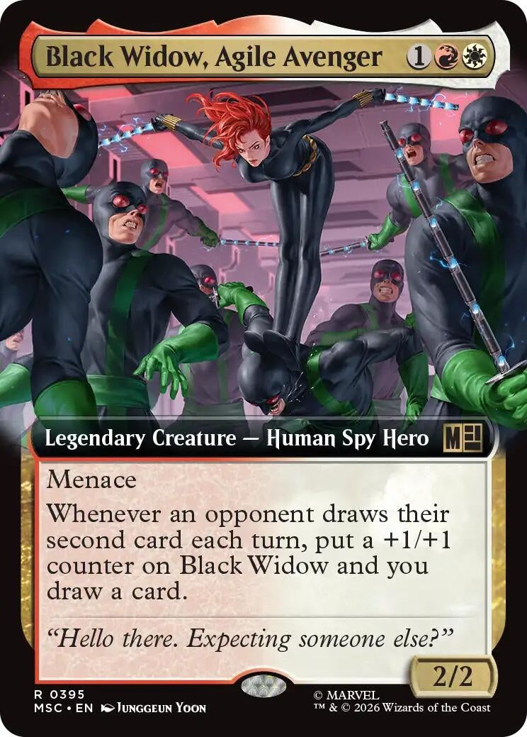 Image for Black Widow, Agile Avenger (Extended Art) (395) (Commander: Marvel Super Heroes) (MSC) - Magic: The Gathering