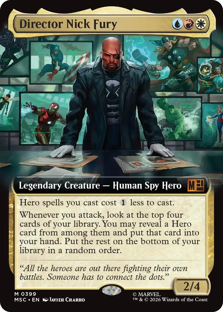 Image for Director Nick Fury (Extended Art) (399) (Commander: Marvel Super Heroes) (MSC) - Magic: The Gathering