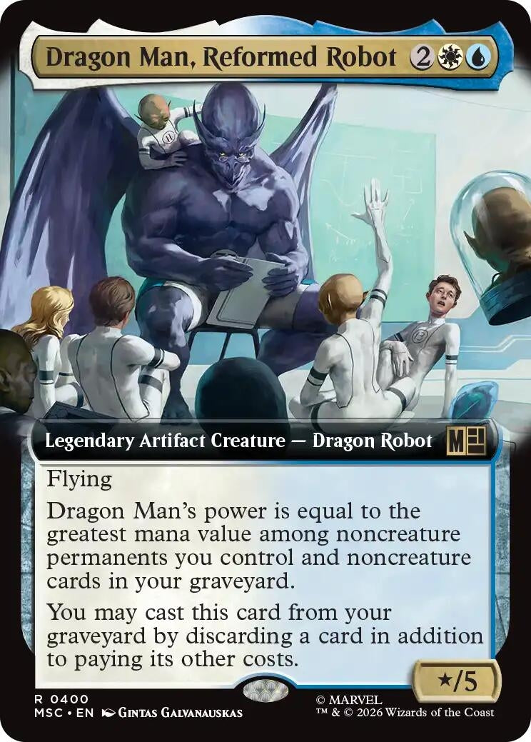 Image for Dragon Man, Reformed Robot (Extended Art) (400) (Commander: Marvel Super Heroes) (MSC) - Magic: The Gathering