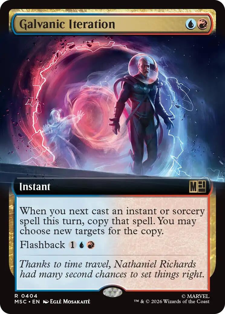 Image for Galvanic Iteration (Extended Art) (404) (Commander: Marvel Super Heroes) (MSC) - Magic: The Gathering