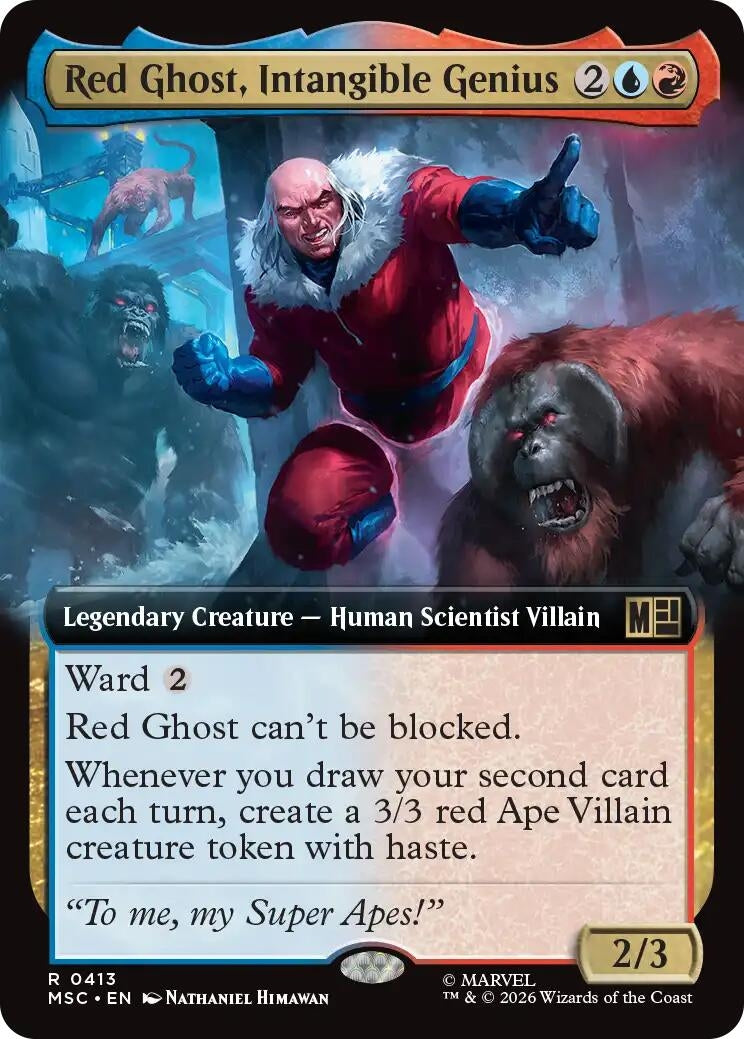 Image for Red Ghost, Intangible Genius (Extended Art) (413) (Commander: Marvel Super Heroes) (MSC) - Magic: The Gathering