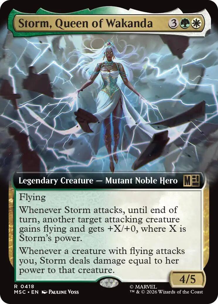 Image for Storm, Queen of Wakanda (Extended Art) (418) (Commander: Marvel Super Heroes) (MSC) - Magic: The Gathering