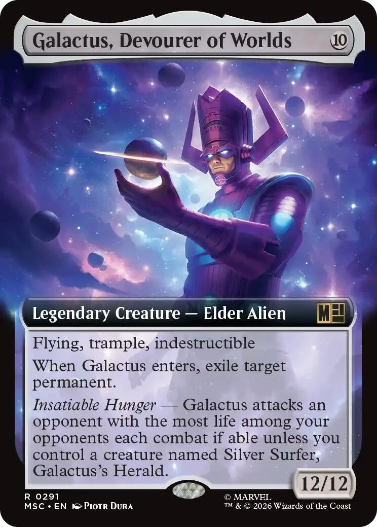 Image for Galactus, Devourer of Worlds (Extended Art) (291) (Commander: Marvel Super Heroes) (MSC) - Magic: The Gathering