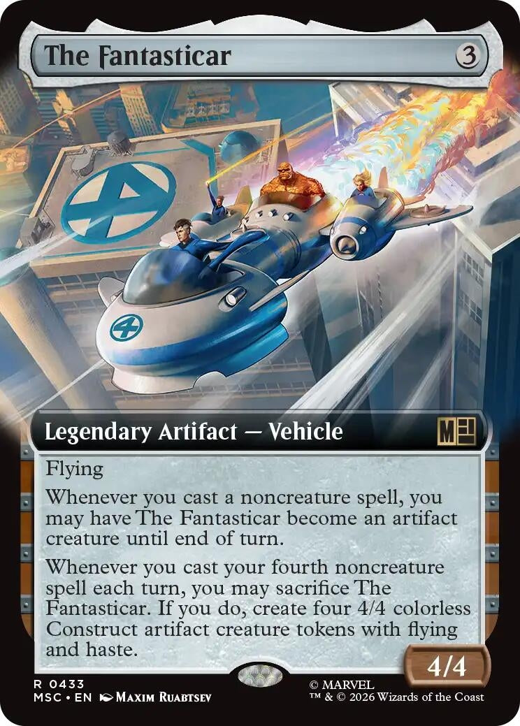 Image for The Fantasticar (Extended Art) (433) (Commander: Marvel Super Heroes) (MSC) - Magic: The Gathering