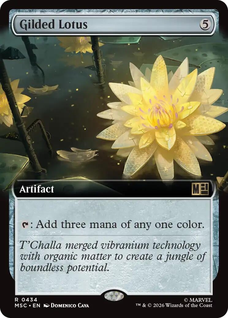 Image for Gilded Lotus (Extended Art) (434) (Commander: Marvel Super Heroes) (MSC) - Magic: The Gathering